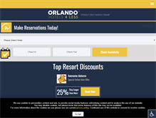Tablet Screenshot of orlandohotels4less.com